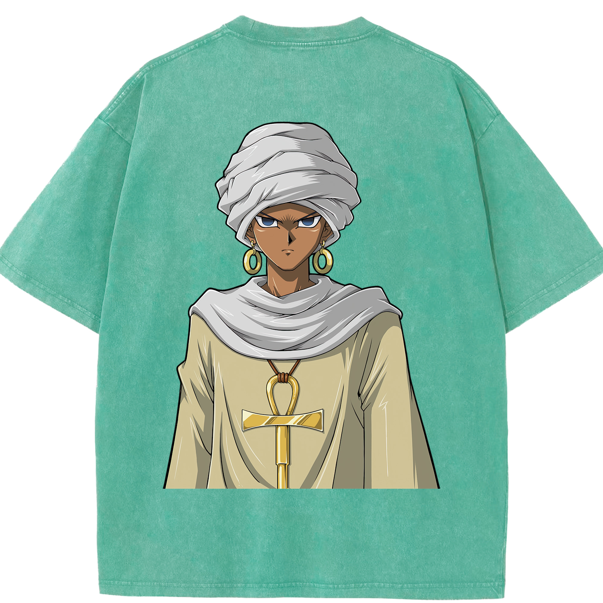 （画像用） 遊☆戯☆王 Yu-Gi-Oh! 綿100% ヴィンテージ風 半袖Tシャツ（背面プリント）